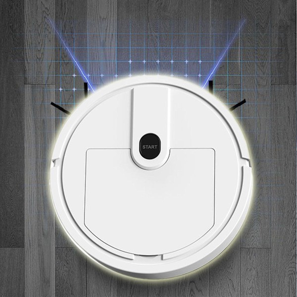 Automatisk feiemaskin tre i én feie-støvsuging og mopping intelligent rengjøringsmaskin GAO241996 White
