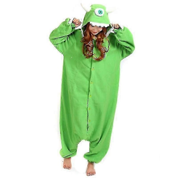 Zhouxixi Aikuisten Halloween-haalari Sarjakuva Hirviöt Pyjamat Naisille Miehille Eläin Kigurumi Pyjama Kotiasu Cosplay Juhlapuku S Blue