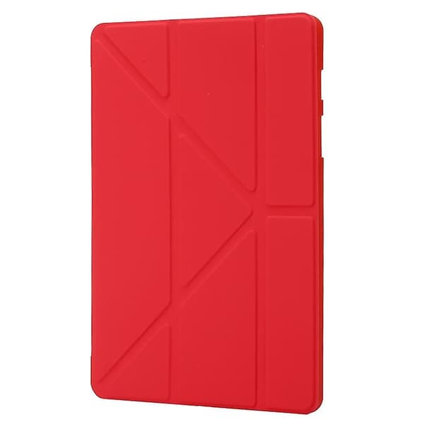 Deformation Silikon Läderfodral för Samsung Galaxy Tab S9 Red
