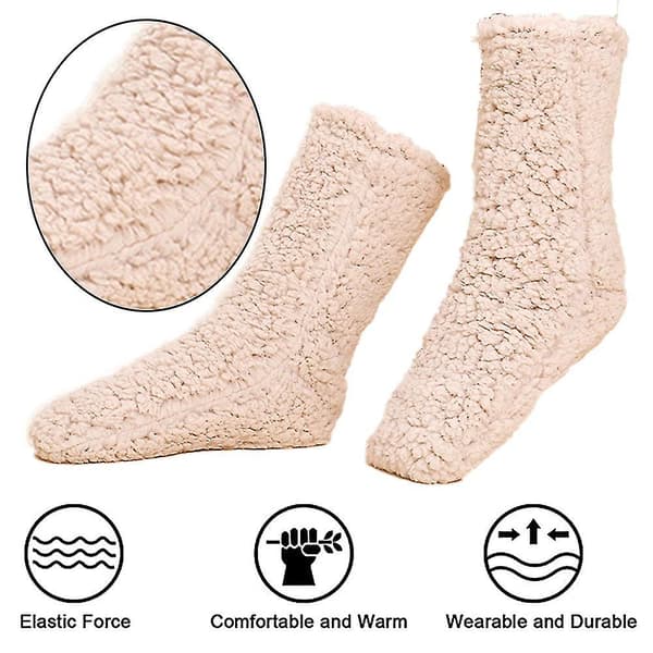 Golvsockor Vuxen Tjocka Sockor Kvinna Vinter Ullsockor khaki