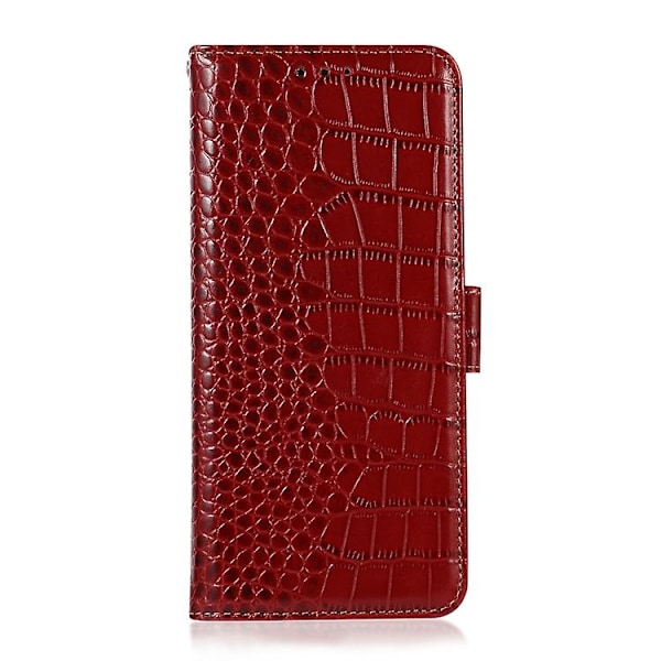 Mobiltelefonskal i krokodilskinn av högsta kvalitet för Samsung Galaxy S24 Ultra Red