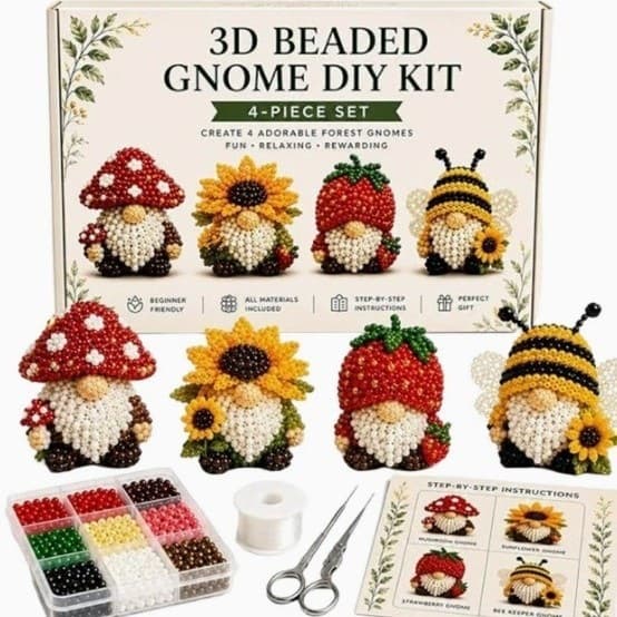Petite 3D Perle Dyrehåndværkssæt Håndlavet DIY Dyreperlesæt Dwarf Bead Set - D