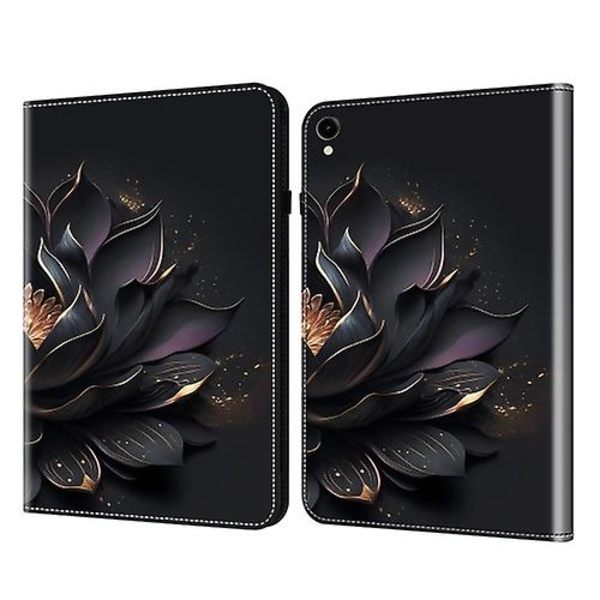 Tabletskydd i läder med kristalltextur för Samsung Galaxy S9 S9 FE Purple Lotus