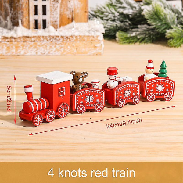 God jul trä tåg prydnad