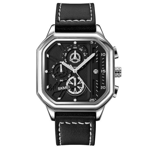 Men's Water Resistant Quartz Wrist Watch 1963 Silver