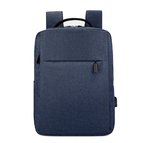 Reisebærbart ryggsekk, Business Anti Theft Slim Slitesterk Laptop Ryggsekk Med USB Ladeport, Vannresistent College Skole Datamaskin Bag Gaver Fo BLUE