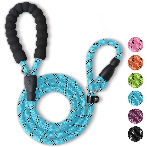 Dog Training Slip Leash, Dog Slip Lead, Puppy Obedience Recall Training Lead, 6 Ft Long, Heavy Duty Rope With Reflective Design, Comfortable Handle, F