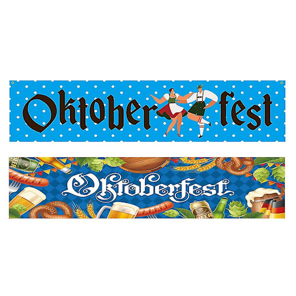 Oktoberfest Skilt Banner Oktoberfest Dekorationer Oktoberfest Festival Party Tilbehør A