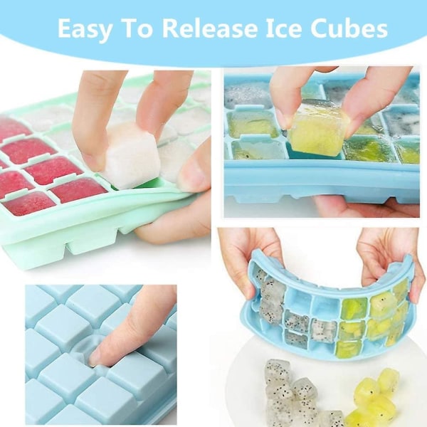 Ice Cube Trays,ice Cube Molds With Lid,ice Trays Stackable