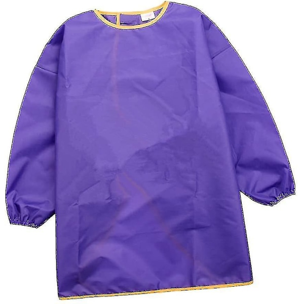 Barnmålarsmock, barnförkläde, blått, S Purple M