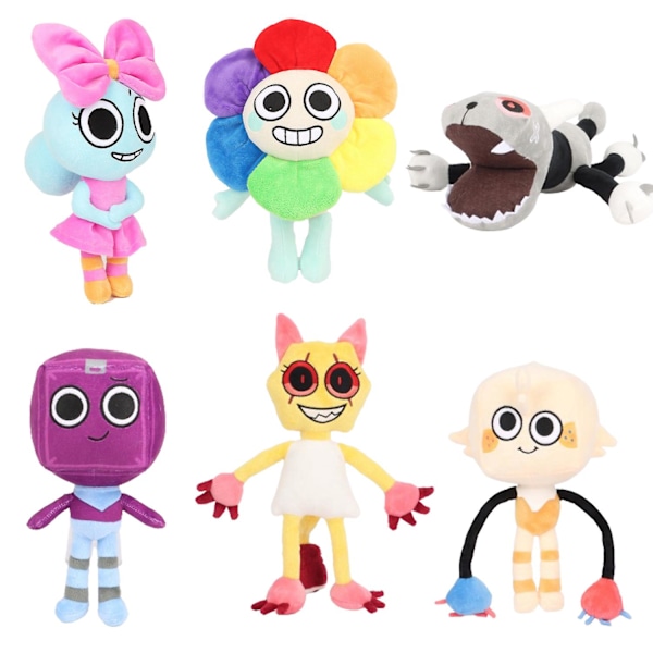 Dandy's World - Pehmolelu, Pelivaruste, Täytetty Nuken Lapselle Lahjaksi Colorful