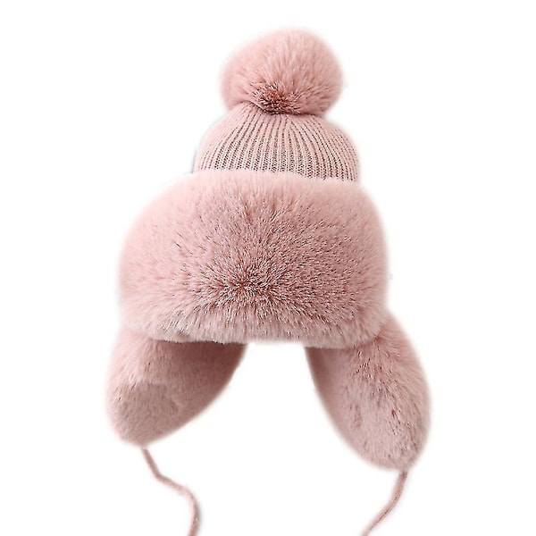 Fashion Women Winter Knitted Hat Thickened  Plush Cap