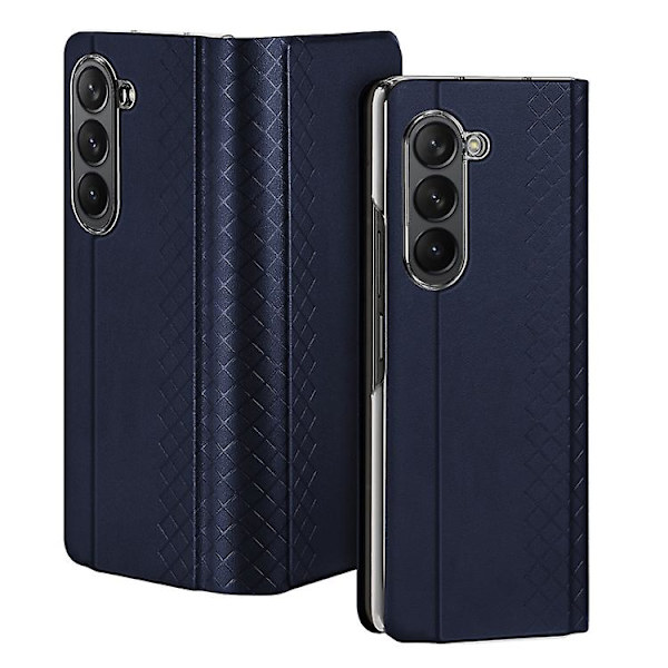 Dux Ducis Bril Series PU + TPU Mobilskal för Samsung Galaxy Z Fold5 5G Blue