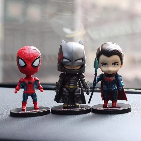 6 stk. Blind Box Drengelegetøjsmodel Mini Dukke Marvel Avengers Spider-Man Dukke