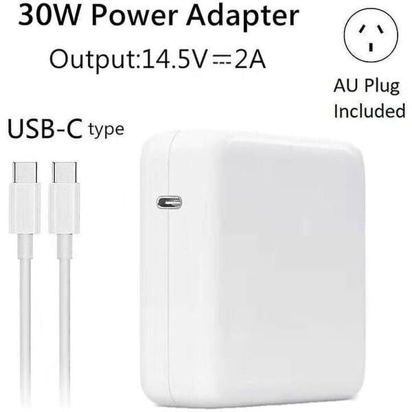 30W 61W 87W USB-C Strømadapter Oplader Type-C Macbook Pro Air Laptop Mac 30w