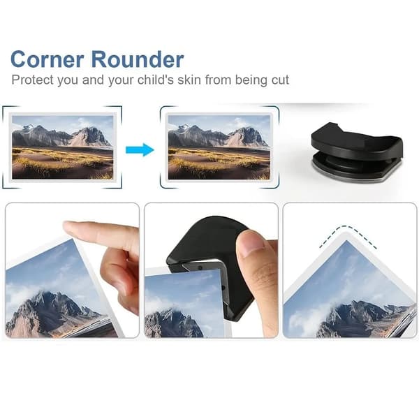 Fotokutter Bærbar Mini Rundhjørneenhet DIY Verktøy Scrapbooking Cricut Maskin Papirkutter