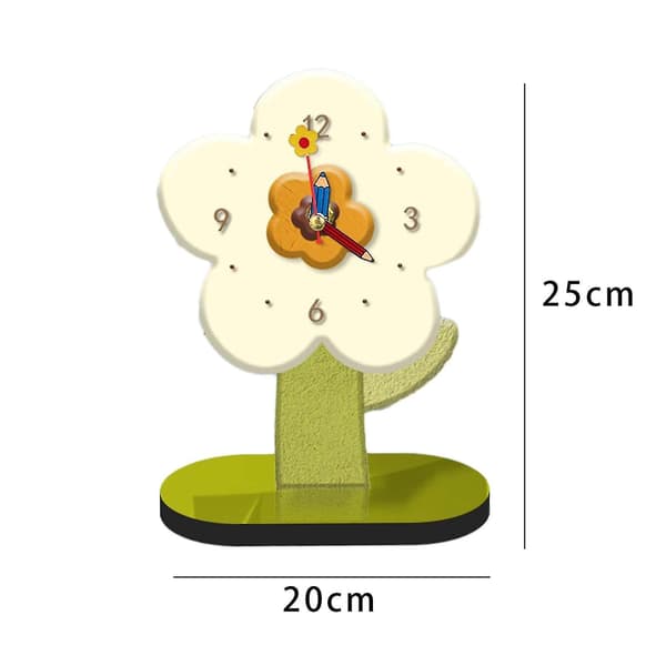 Skrivbordsur prydnad modern bordsklocka för vardagsrum skrivbord sovrum vit 15cmx20cm White 20cmx25cm