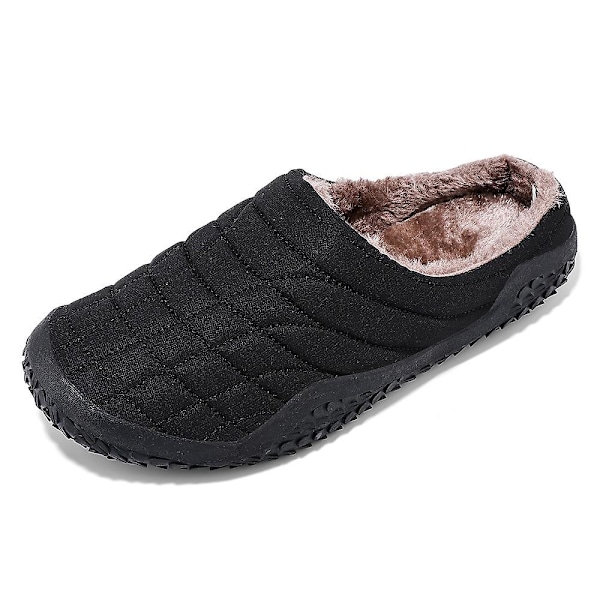 Vinter Fløjls Slippers Til Mænd 43 Navy Blue