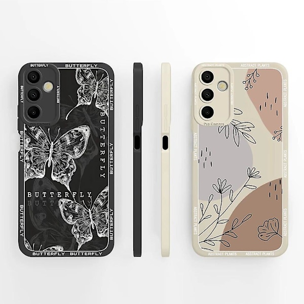 For Samsung Galaxy A15 Etui Kunstnerisk Stil Fuld Dækning Anti Choc Flydende Silikone Beskytter Til Samsung A 15 4G 5G Bagside Dæksel TYB379