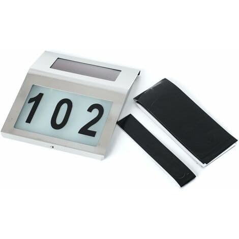 LED Sollampa med husnummer 20*18*4 cm