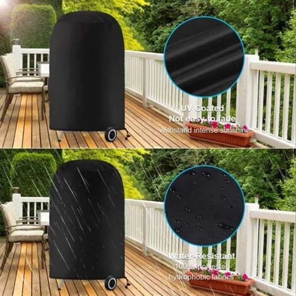 Grilli, pyöreä grilli, grillin suojapeite on vedenpitävä ja UV-kestävä (70 x 70 cm)