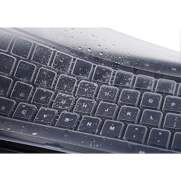 Transparent tastaturdeksel for PC-tastatur, støvtett og vanntett