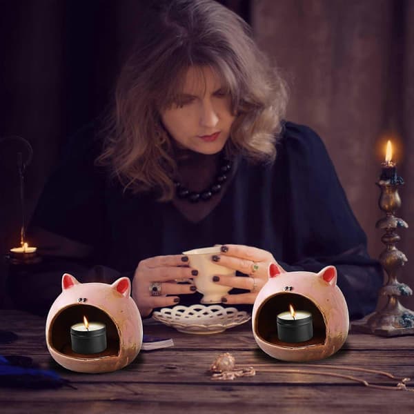 Halloween Lysestake Dekorasjon Påske Dekorasjon Gresskar Lykt Hus Hellig Tre Ramme D