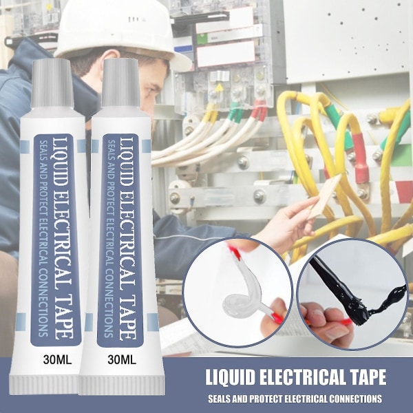 30ml Liquid Insulation Electrical Tape 2 Colors Lamp Board Electronic  Sealant Fast Dry Insulating Waterproof Liquid Tape