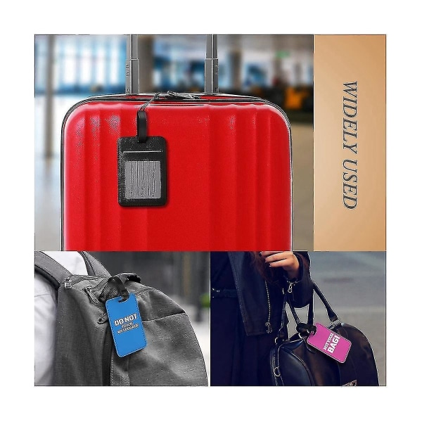 8 stk Sublimat Lugga Tags Tag Blank kuffert Tags Transfer Bag Tags Id
