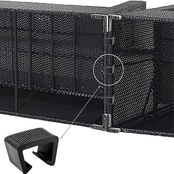 Evago Rattan Møbelklips Multifunktionel Vikkerklips Sofaforbindelse Fastgørelse Holdbar Udendørs 4.3cm