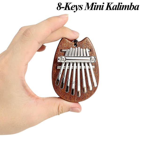 Høj kvalitet mahogni træ 8 nøgle mini kalimba