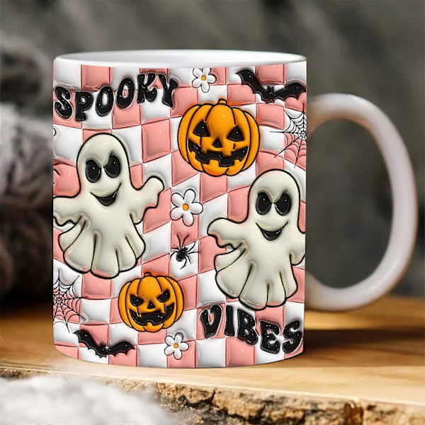 Nyt Spooky Halloween Kaffe Krus Vand Krus Halloween Græskar E