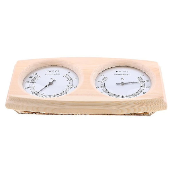 2 In 1 Sauna Room Wooden Thermometer Hygrometer Steam Temperature Humidity Meter