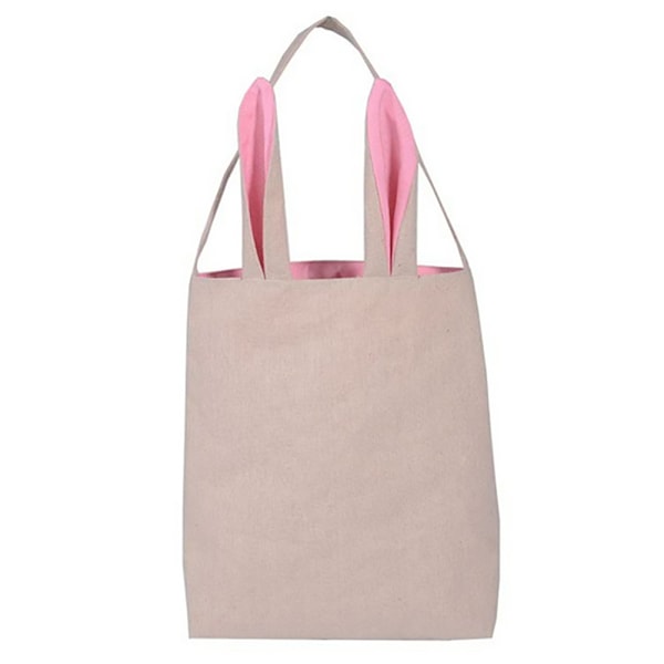 Påskekurv Taske - Kaninøre Design - Indkøbskurve Børneparty Gaveposer Pink