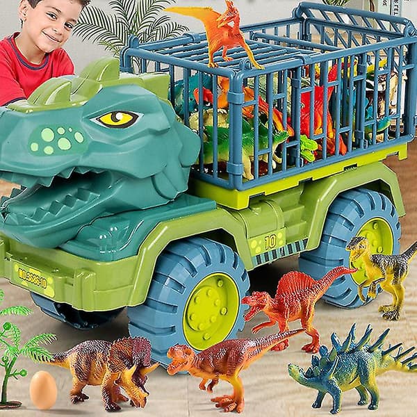Autolelu Dinosaurus Kuljetusauto Lelukuorma-auto Vetoauto Lelulelu A5