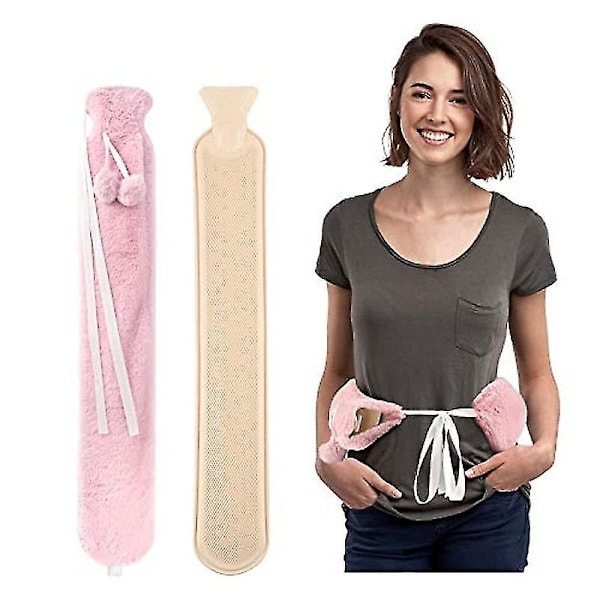 Extra Lång Varmvattenflaska, Midjevärme Bebis Varm Hand Varm Bebis Halsväska Pink