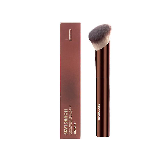 1 st HG Pro Makeup borstar Puderkontur Rouge Makeup borste Highlight Bronzer utsökt Professionellt metallhandtag med låda Long Foundation