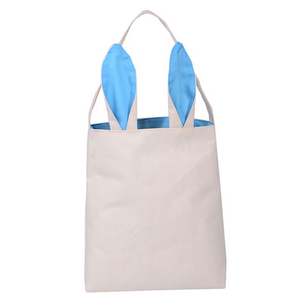 Påskekurv Taske - Kaninøre Design - Indkøbskurve Børneparty Gaveposer Sky Blue