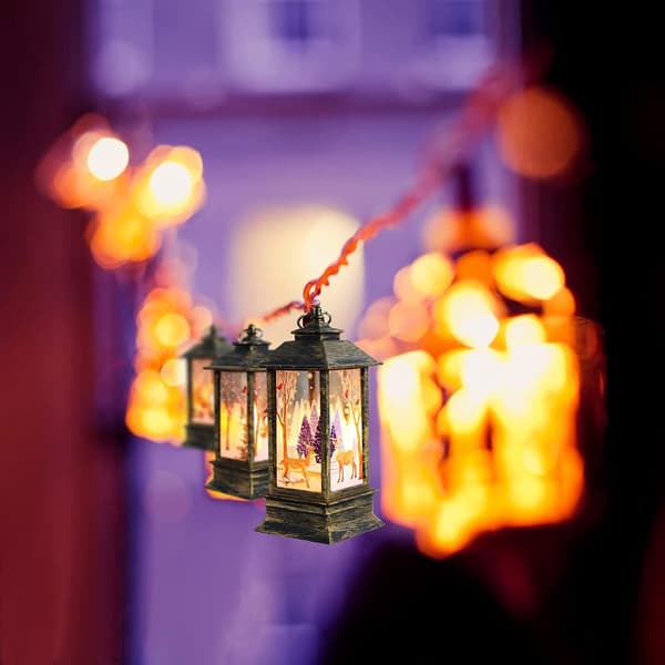 3 stk Juleflamme Lanterne Julehage Lanterne