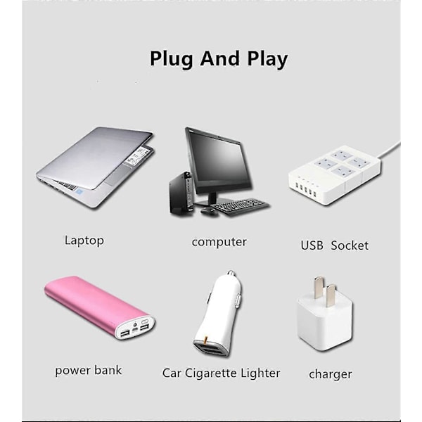 2 stk. Mini LED-projektionslampe Stjernehimmel USB, bærbar stjerneprojektionslys egnet til bil, hjemmefest