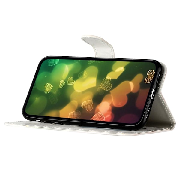 För Oppo A79 5g / A2 5g Fodral Pu Läder+tpu Mönster Tryckt Flip Stativ Telefon Skydd Flower Elephant