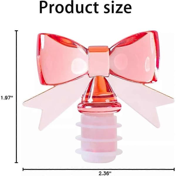 Sløyfe Vinpropp, Vinflaskepropp, Silikon Vinflaskepropp pink