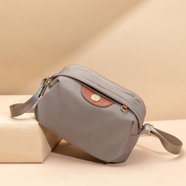 Unisex Multifunctional Waterproof Oxford Cloth Fashion Waist Bag Casual One Shoulder Messenger Chest Bag (khaki