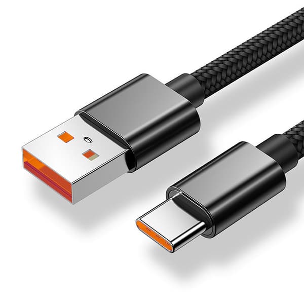 (2 stk.) USB-C flettet ladekabel 2m Samsung ladekabel (2-PAK) 2 meter