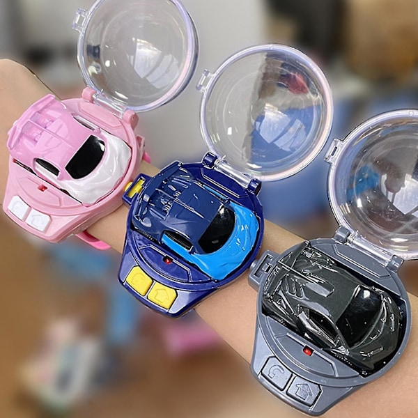 Hurtig Levering Bedst Sælgende Ur Rc Bil Legetøj Mini 2.4ghz Fjernbetjening Bil Ur Børn Sjov Genopladelig pink