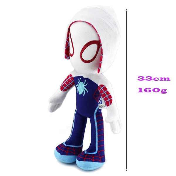 Marvel Spidey And His Amazing Friends Plush Toy Cartoon Sttuffed Doll For Kid Birthday Gift White