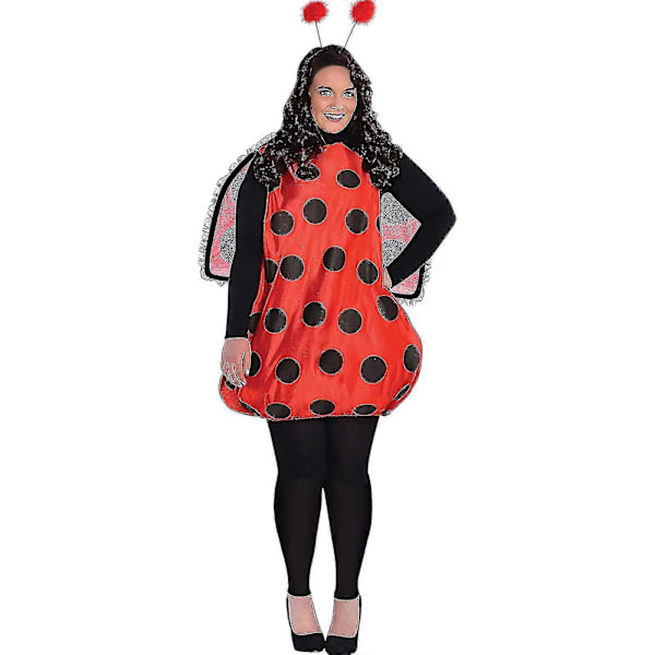 Dame Darling Humlebi Kostume Voksne Insekt Fancy Dress Outfit Halloween Kostume Kit Cosplay Party Favors Red 110