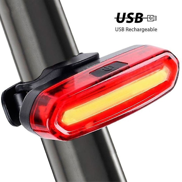 120 Lumen Cykel Baklampa USB Laddningsbar Vattentät MTB Cykel Bakljus Ciclismo Red Light