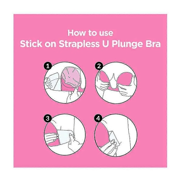 Olkaimeton rintaliivit selkämyksellinen push up itseliimautuva rintaliivit näkymätön plunge stick on rintaliivit Black-B Cup