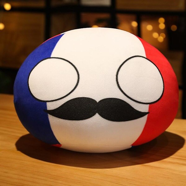 Landkule-leketøy plysj-anheng Polandball-dukke Countryball USSR USA FRANKRIKE RUSSLAND STORBRITANNIA JAPAN TYSKLAND ITALIA Dekor10/30/40cm   Fingerferdighetsspill about 30cm FR